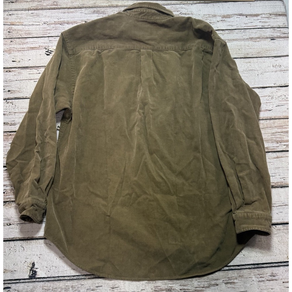 Abercrombie & Fitch Men's Vintage Brown Corduroy Button-Up Pocket Shirt Large - Picture 5 of 5